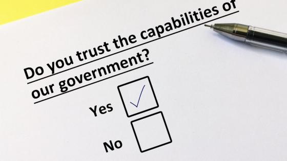 Questionnaire about trust in government