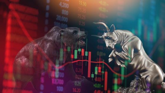 stock market bull vs bear graph stock market graph